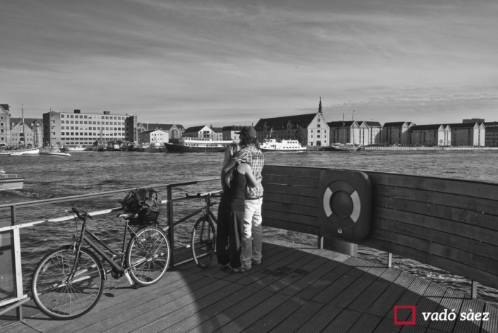 Parella contemplant el Copenhagen Havn